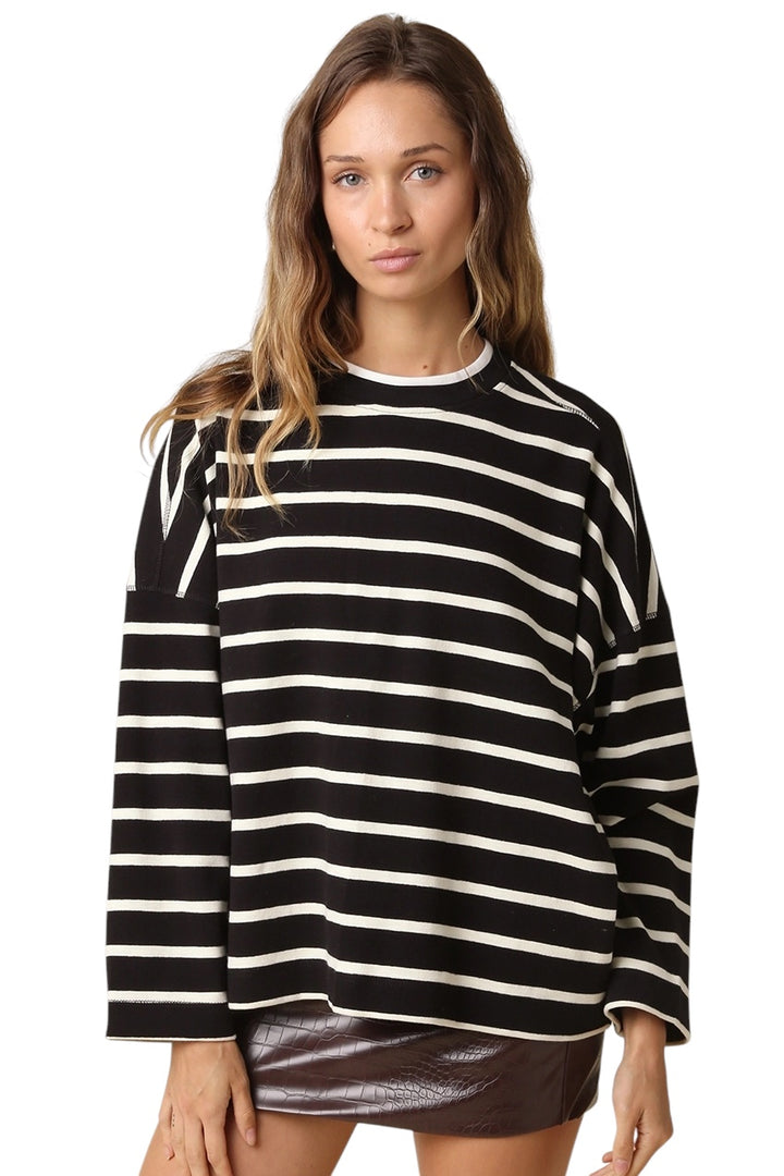 Hailey Relaxed Striped Top