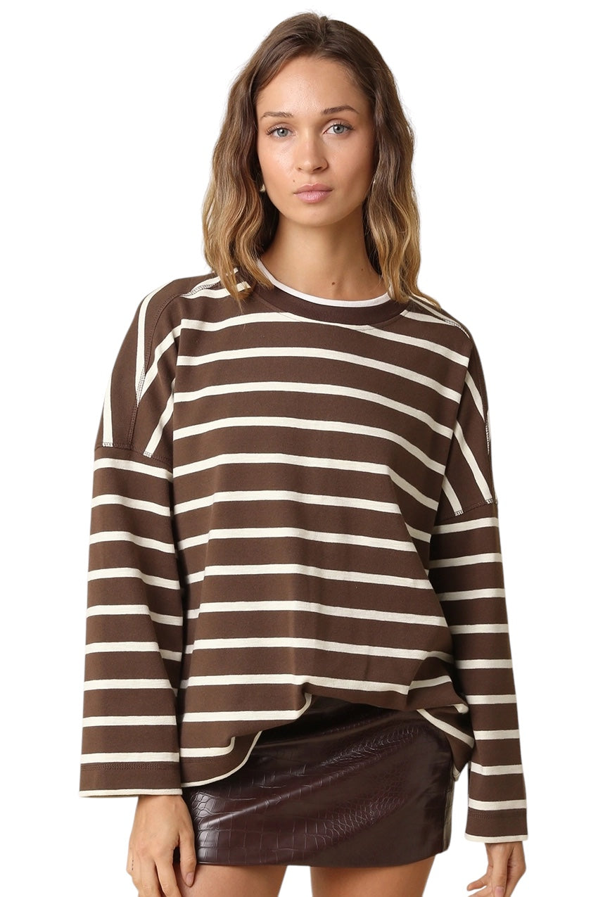 Hailey Relaxed Striped Top