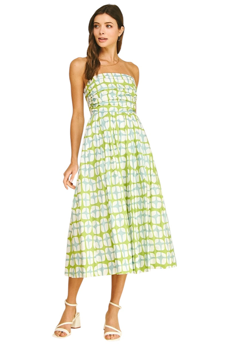 Bennett Geometric Midi Dress
