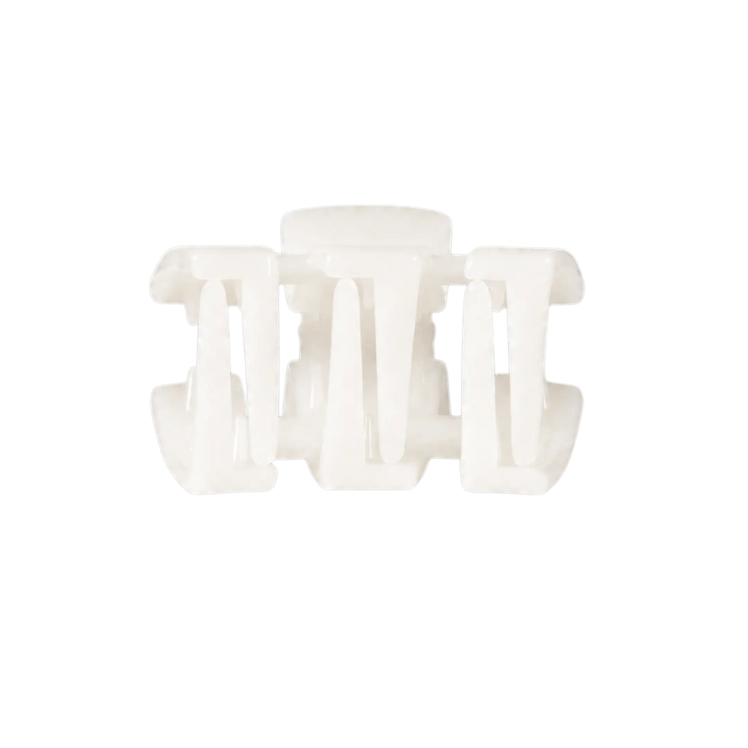 Coconut White Petite Classic Teleties Hair Clip