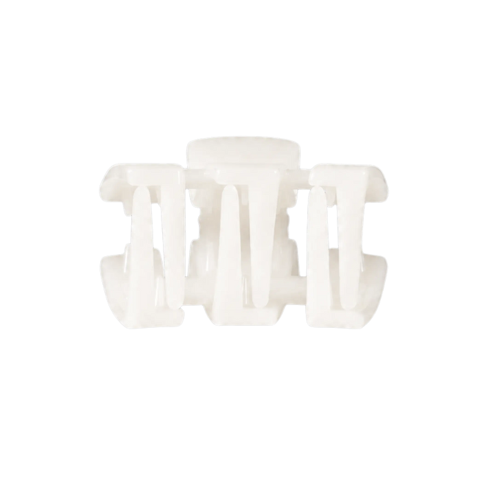 Coconut White Petite Classic Teleties Hair Clip