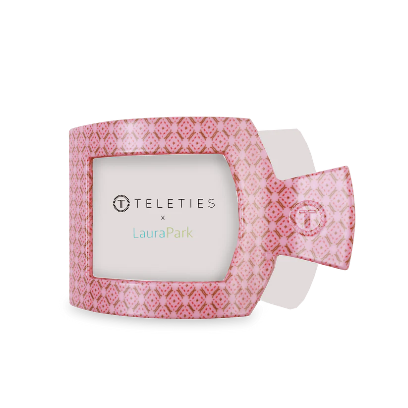 Berry Cozy Large Flat Square Teleties Clip