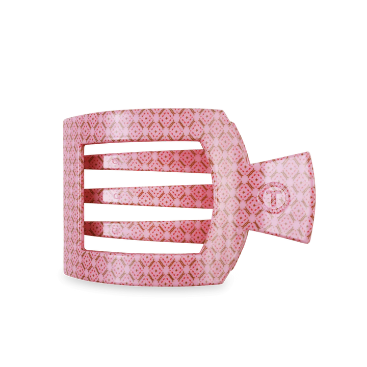Berry Cozy Large Flat Square Teleties Clip