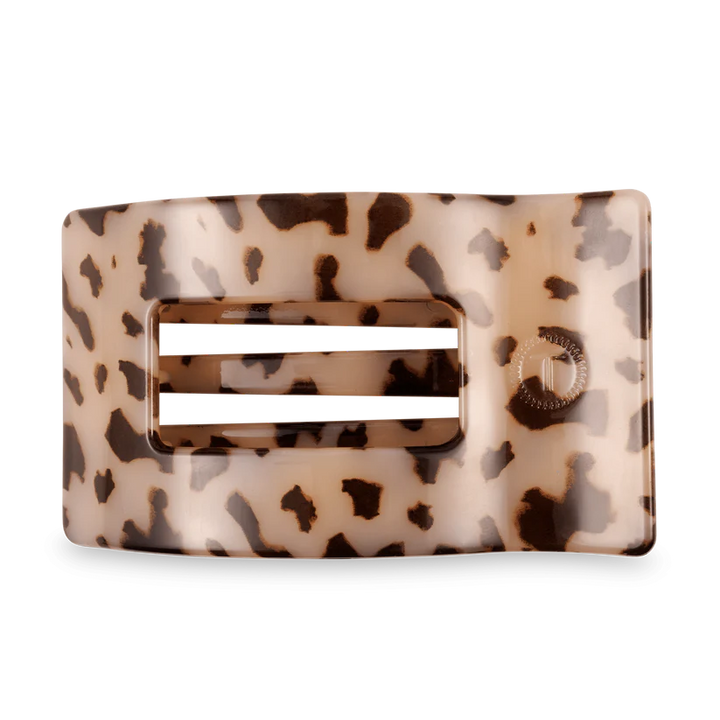 Blonde Tortoise Large Flat Rectangle Teleties Clip