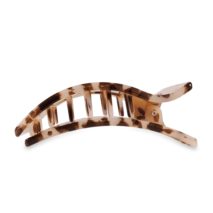 Blonde Tortoise Large Flat Rectangle Teleties Clip