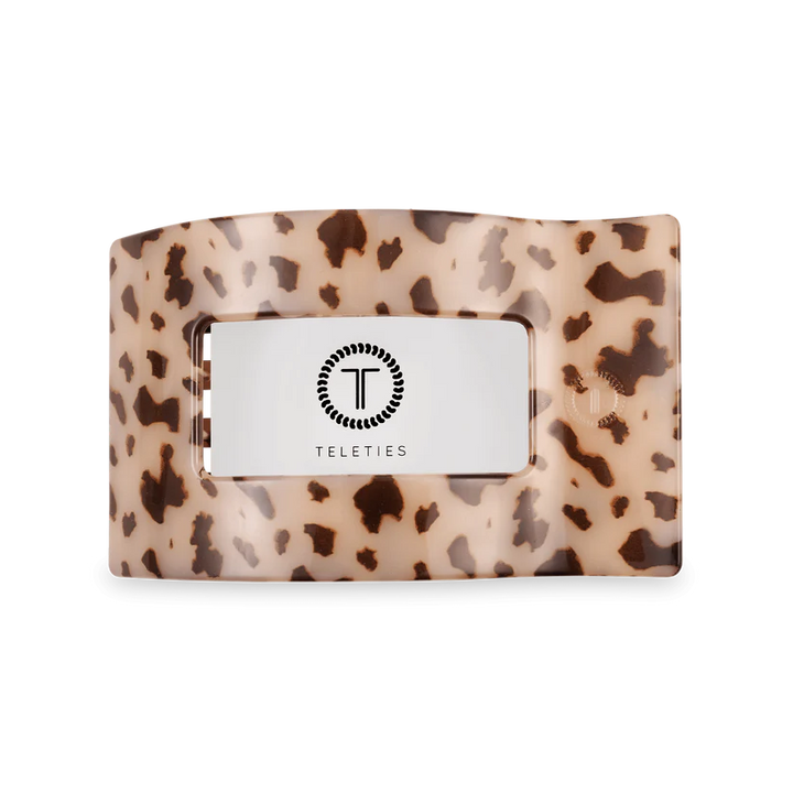 Blonde Tortoise Medium Flat Rectangle Teleties Clip