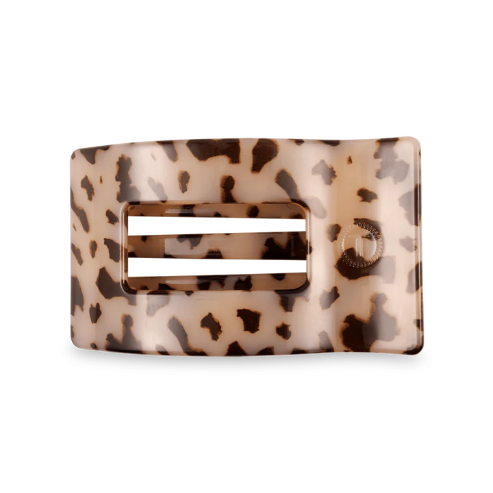 Blonde Tortoise Medium Flat Rectangle Teleties Clip