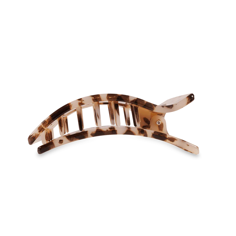 Blonde Tortoise Medium Flat Rectangle Teleties Clip