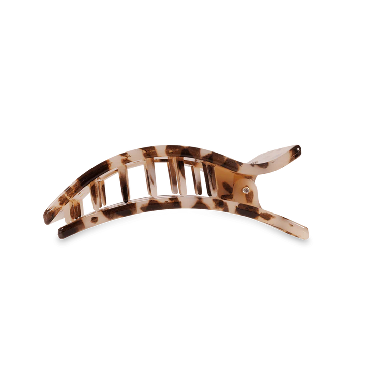 Blonde Tortoise Medium Flat Rectangle Teleties Clip