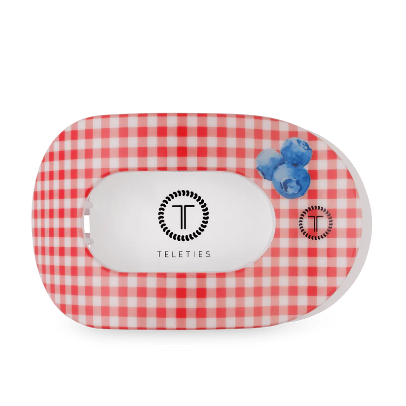 Blueberry Farms Large Flat Round Teleties Clip