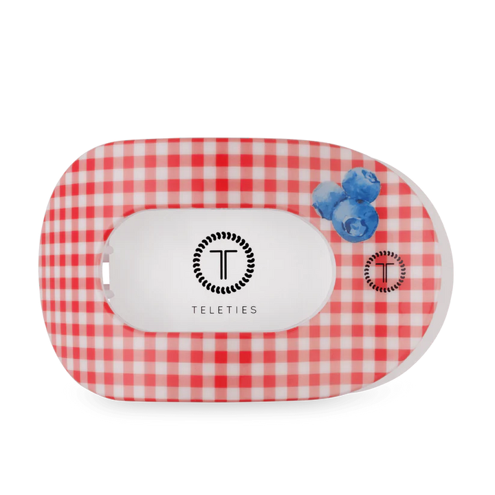 Blueberry Farms Large Flat Round Teleties Clip