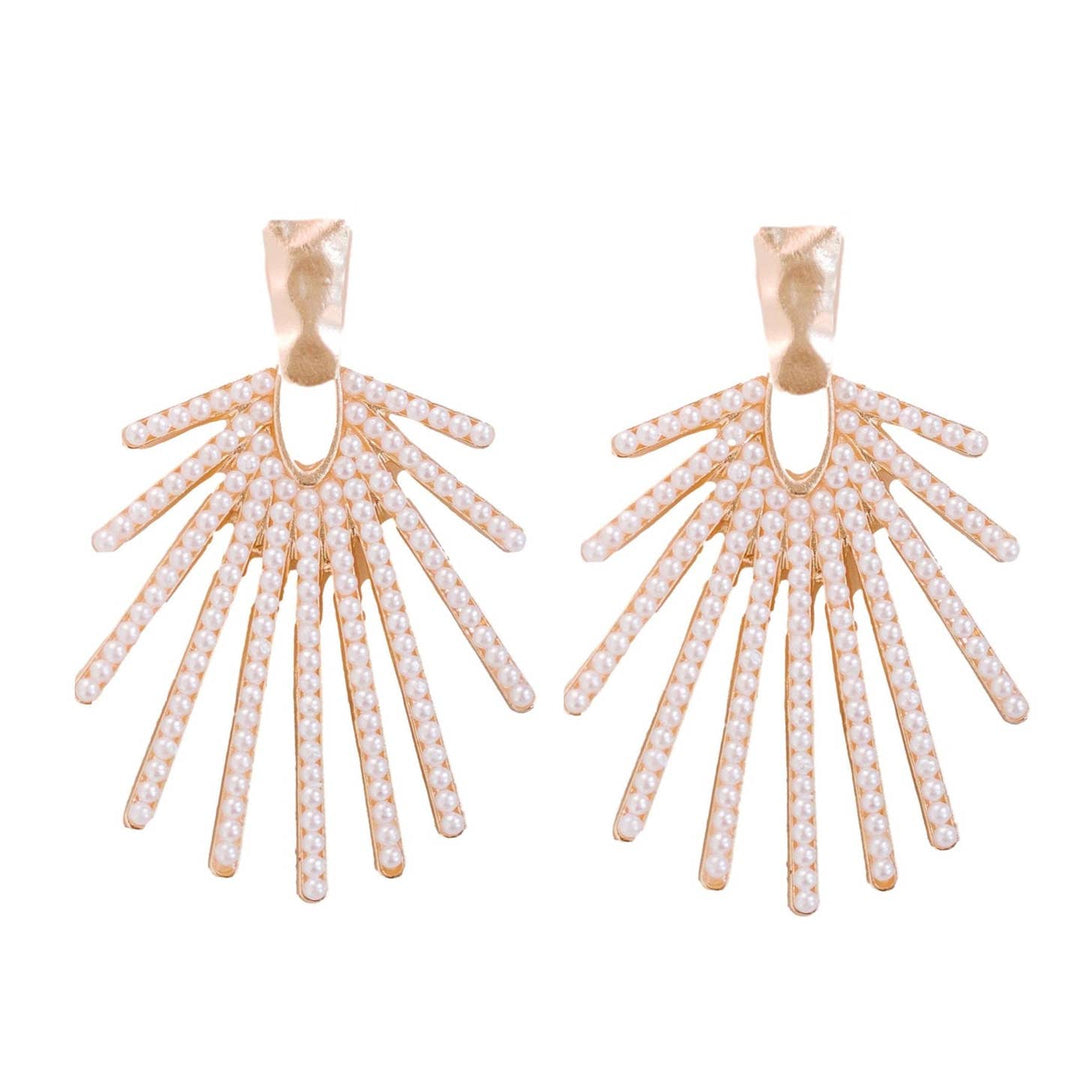 Sunburst Statement Drop Earrings