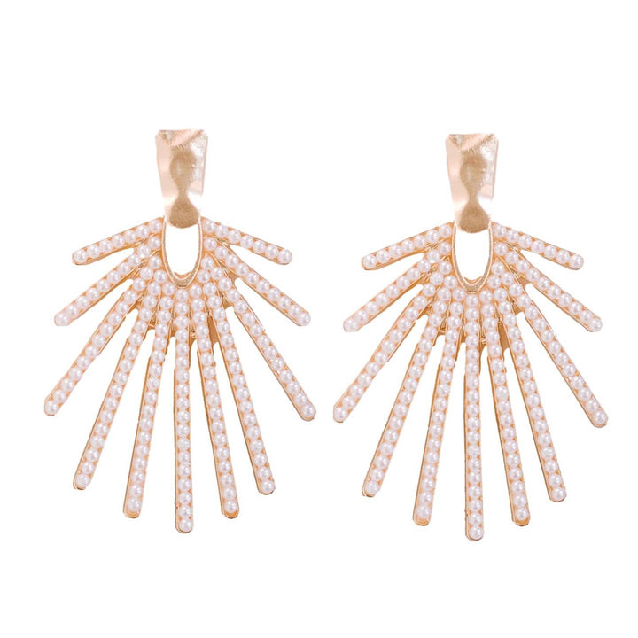 Sunburst Statement Drop Earrings