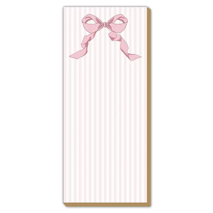 Bow Luxe Skinny Notepad