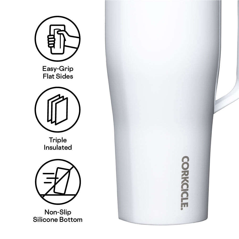 Gloss White 30 oz. Corkcicle Cold Cup XL