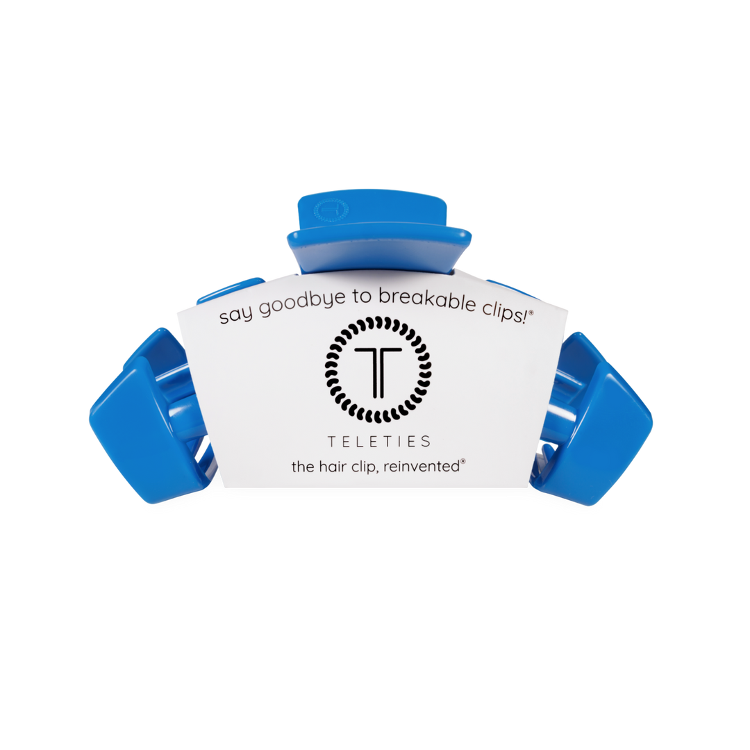 Blue USA Medium Classic Teleties Hair Clip