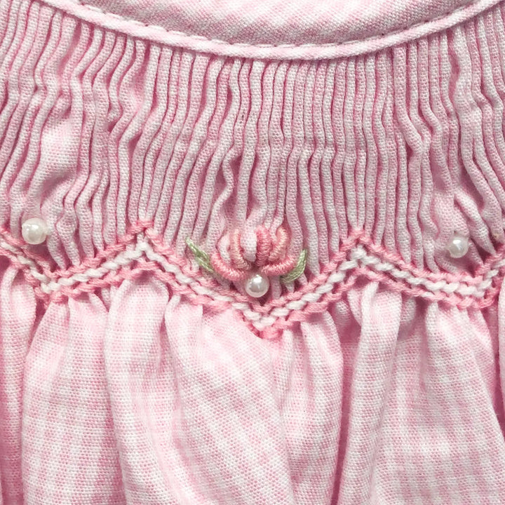 Bishop Zig Zag Smocked Dress
