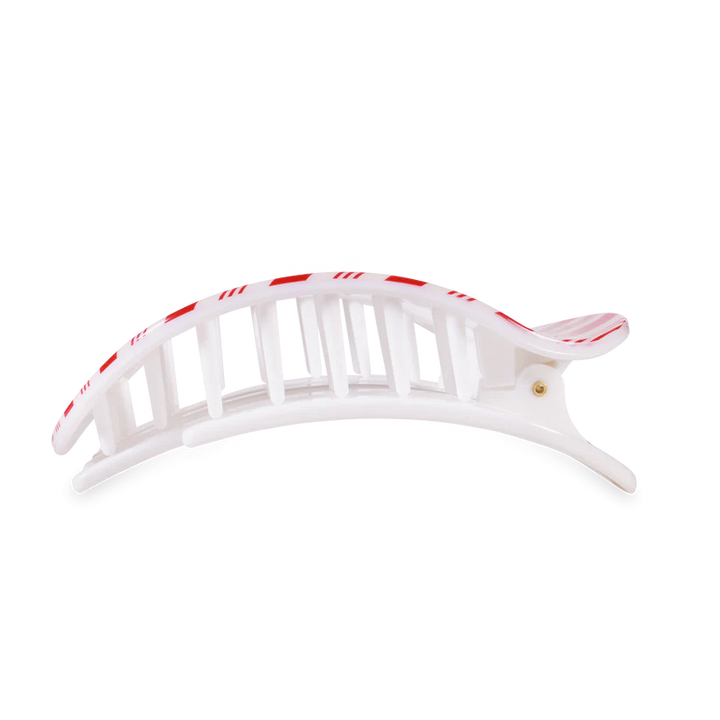 Candy Cane Crush Large Flat Round Teleties Clip