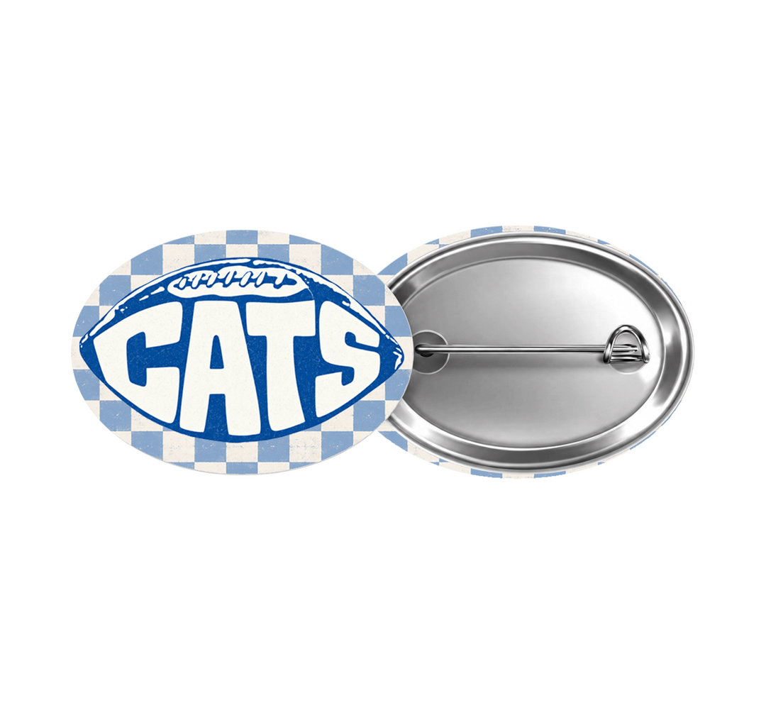 Cats Oval Button