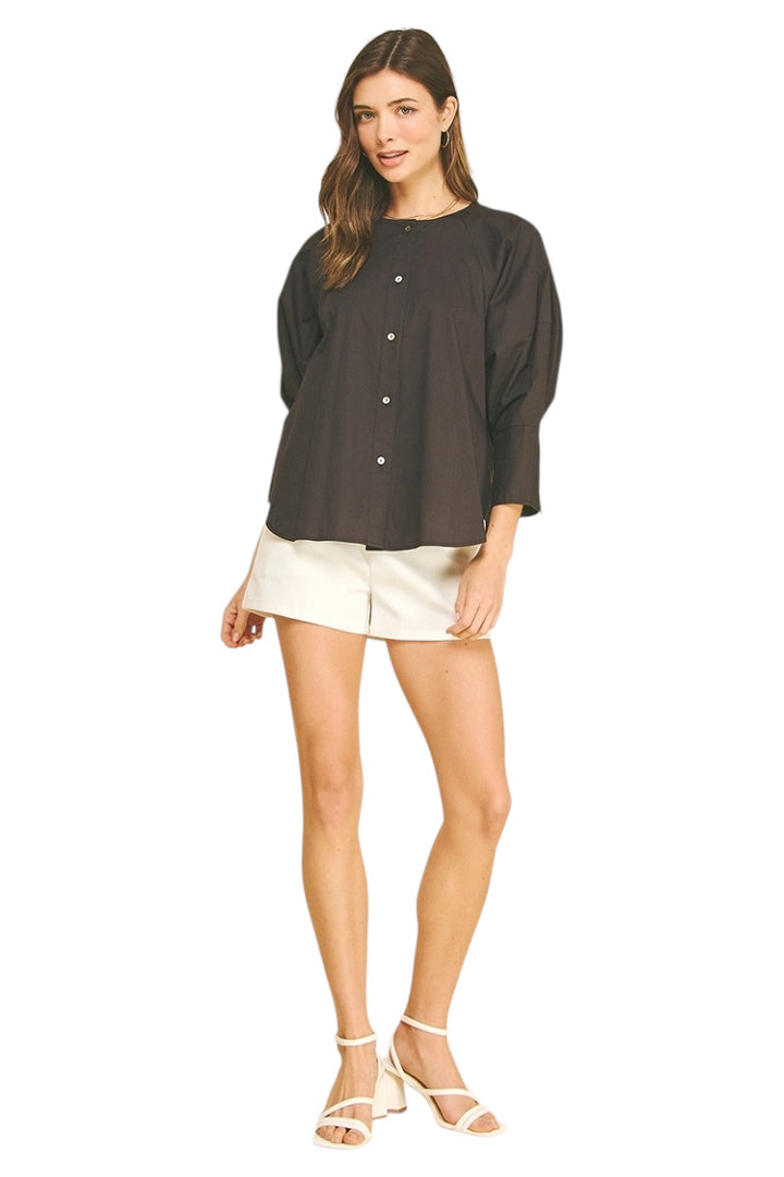 Pierce Button Down Top