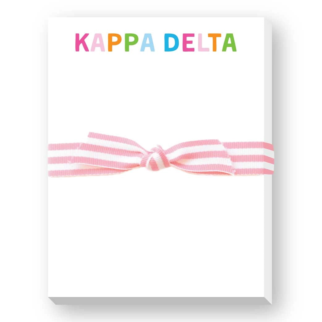Confetti Sorority Mini Notepad