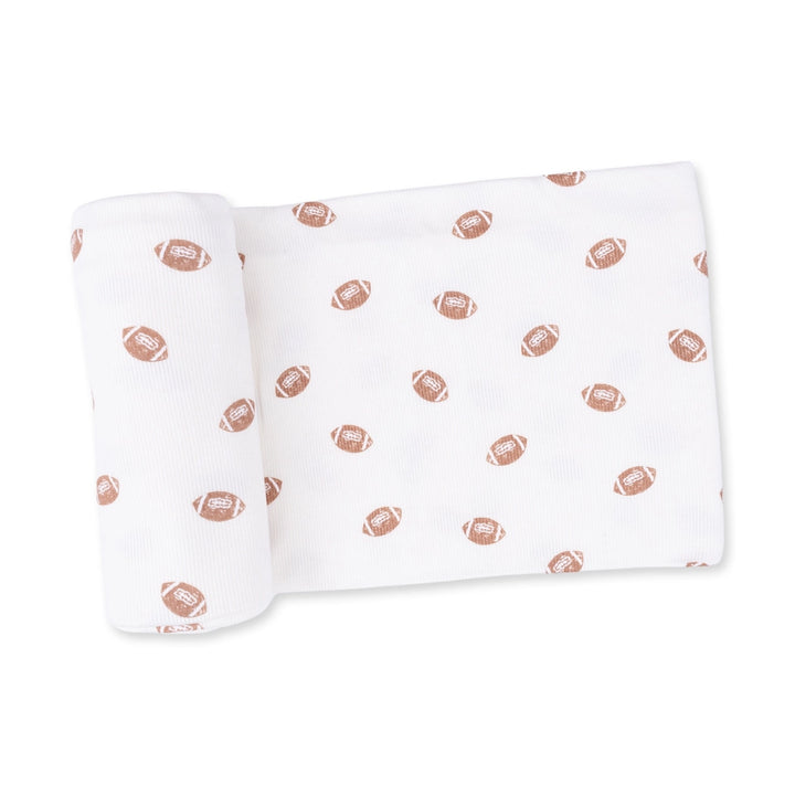 Mini Footballs Swaddle Blanket