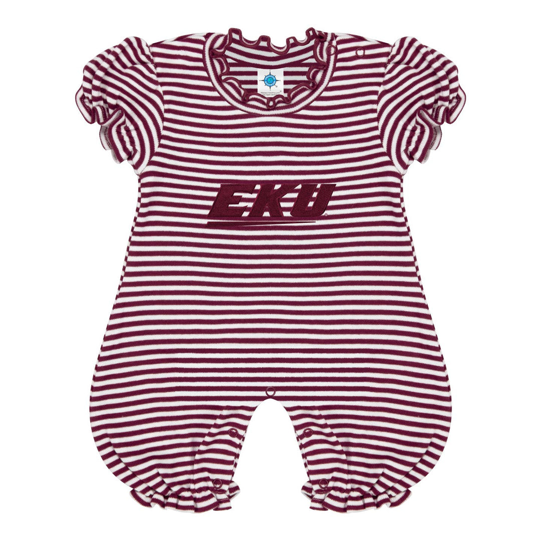 EKU Puff Sleeve Ruffle Baby Romper