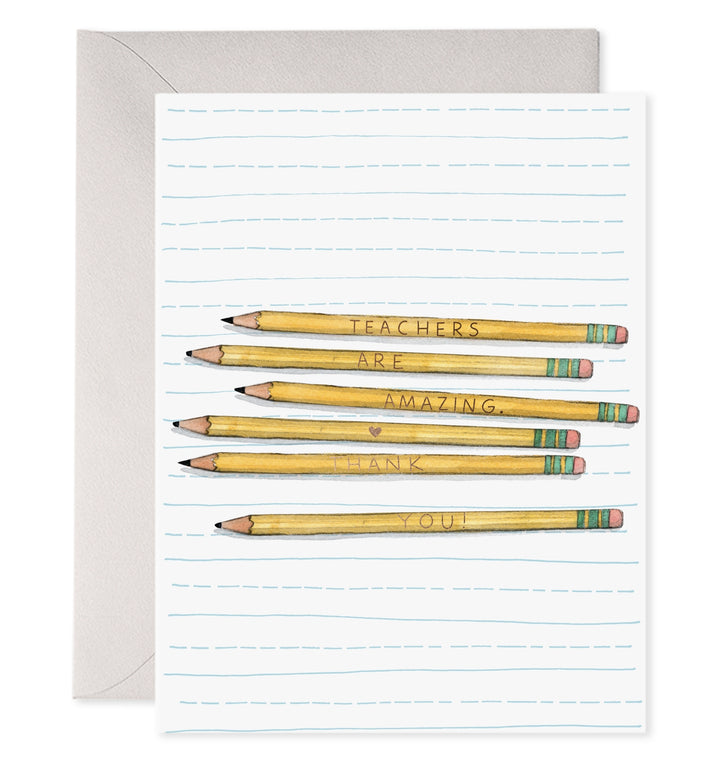 Pencils Thank You Card