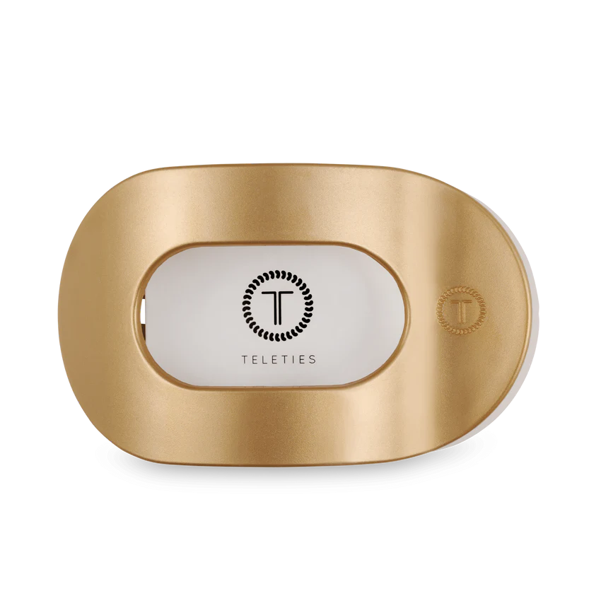 Champagne Toast Large Flat Round Teleties Clip