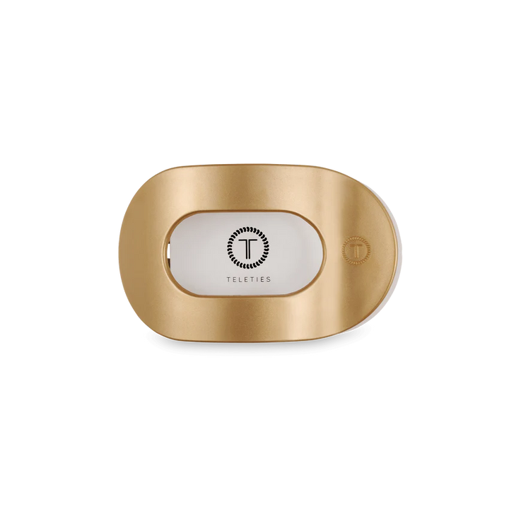 Champagne Toast Medium Flat Round Teleties Clip