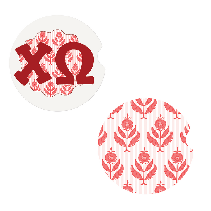 Block Print Sorority Coaster Set