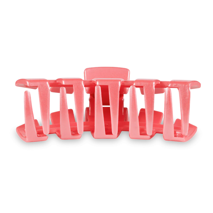 Calming Coral Large Classic Teleties Hair Clip