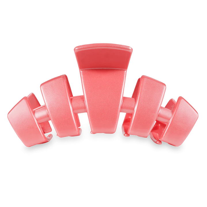 Calming Coral Large Classic Teleties Hair Clip