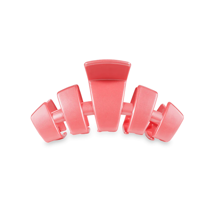 Calming Coral Small Classic Teleties Hair Clip