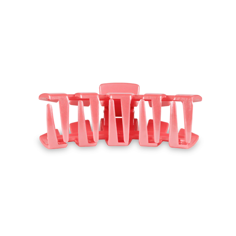 Calming Coral Small Classic Teleties Hair Clip