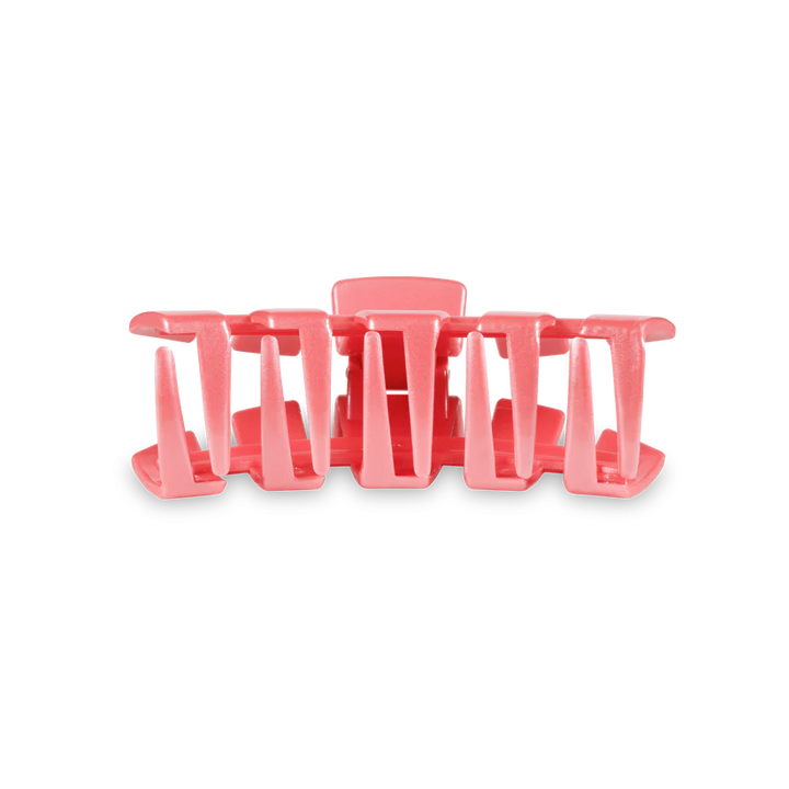 Calming Coral Small Classic Teleties Hair Clip