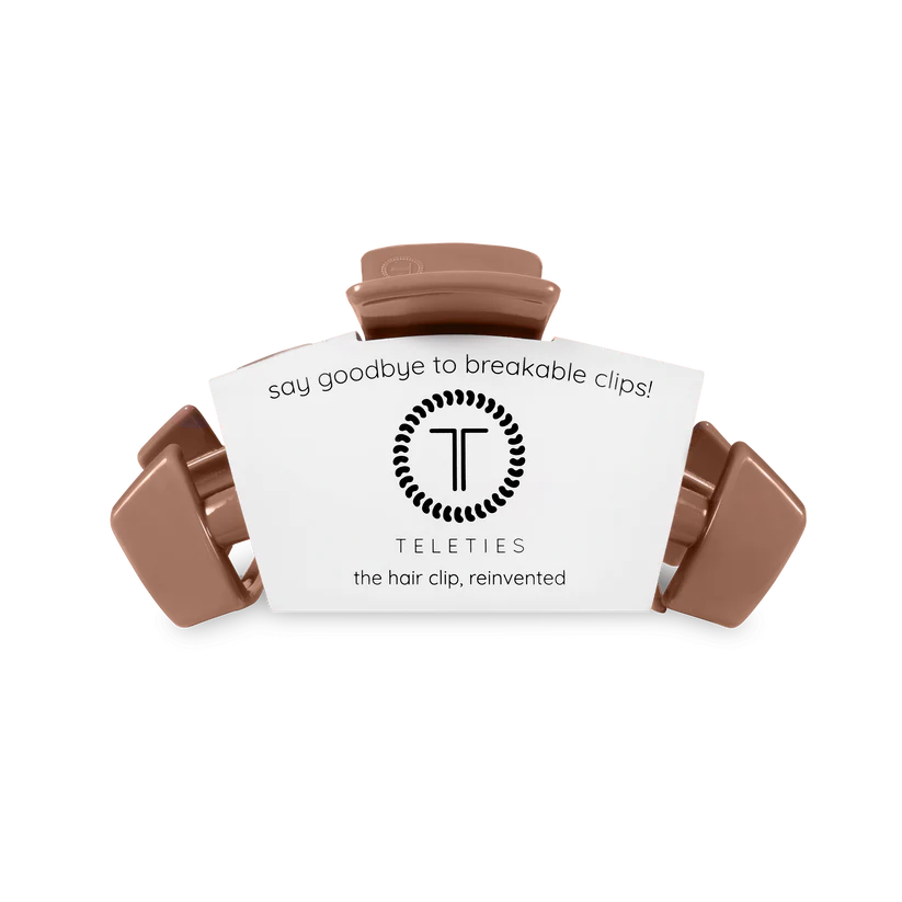Mocha Mousse Medium Classic Teleties Hair Clip