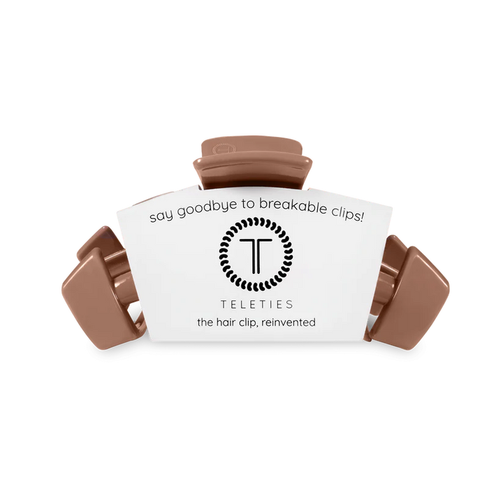 Mocha Mousse Medium Classic Teleties Hair Clip