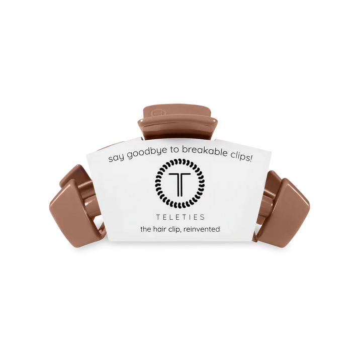 Mocha Mousse Small Classic Teleties Hair Clip