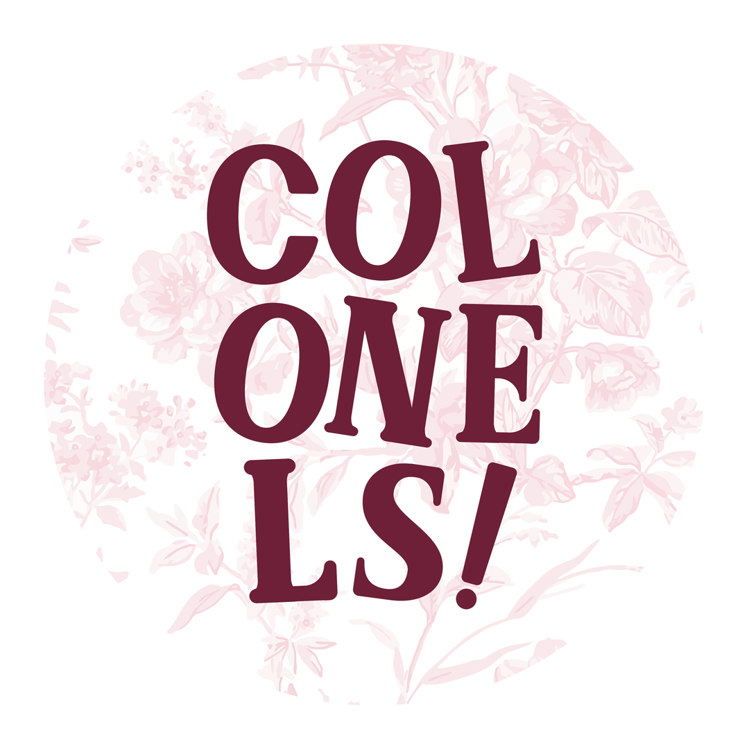 Colonels Floral Game Day Button