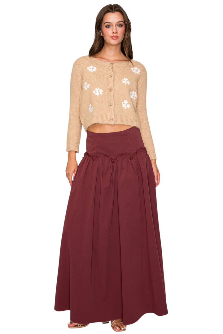 Pax Lettuce Trim Maxi Skirt