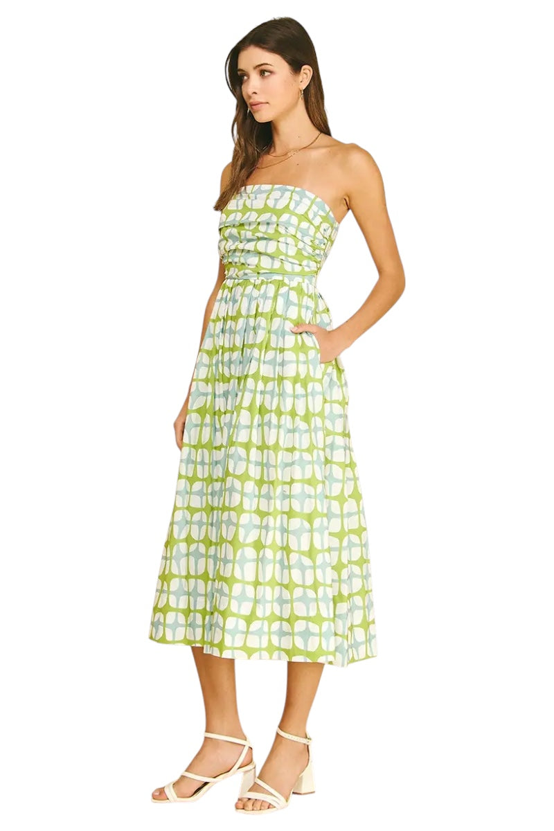 Bennett Geometric Midi Dress