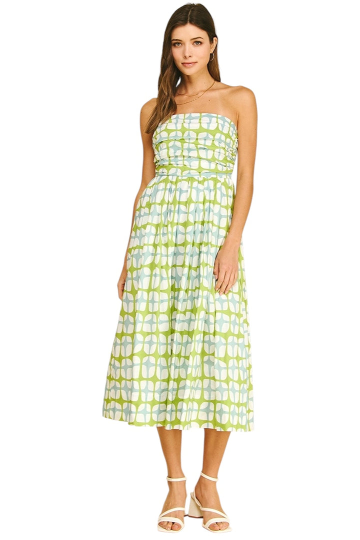 Bennett Geometric Midi Dress