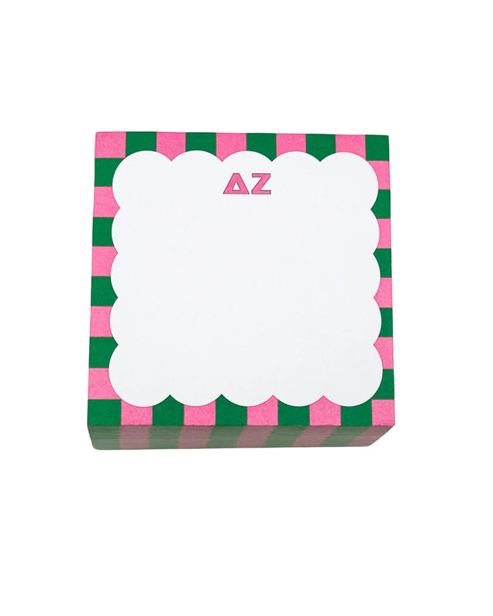Scalloped Sorority Note Cube