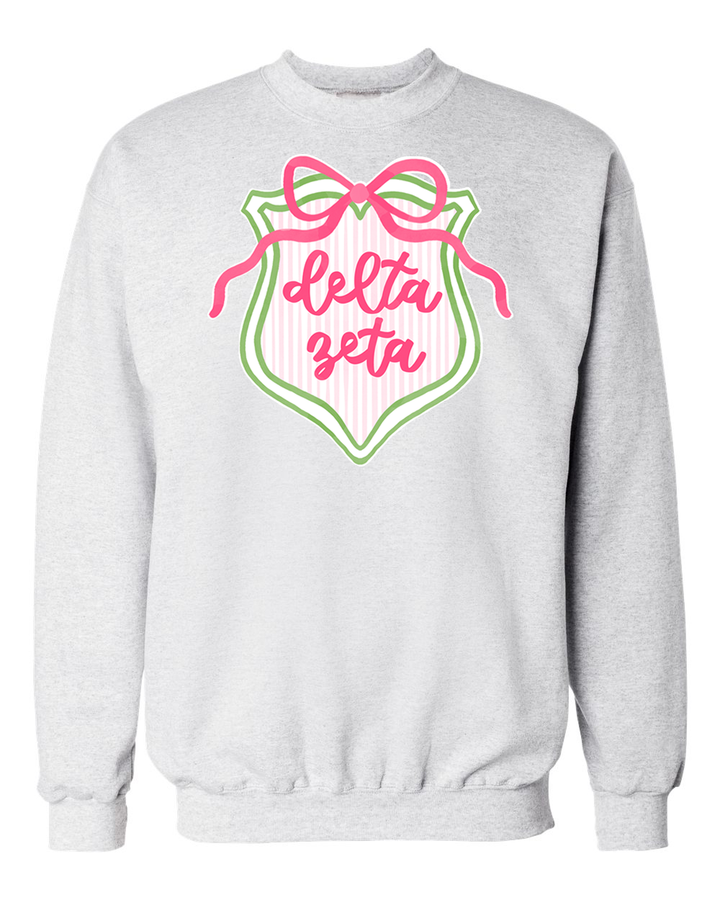 Sorority Bow Crest Sweatshirt