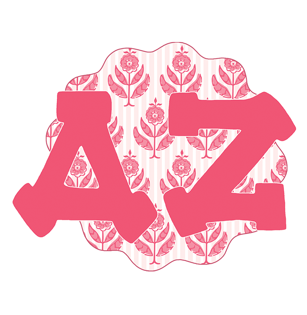 Block Print Sorority Sticker