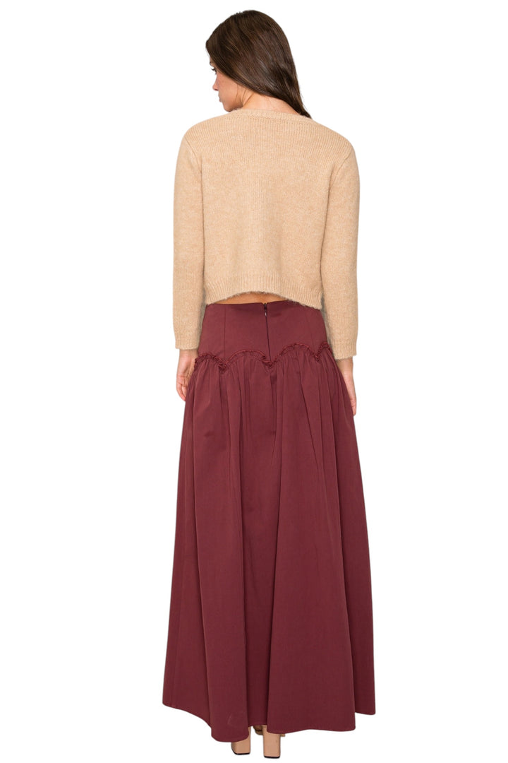 Pax Lettuce Trim Maxi Skirt