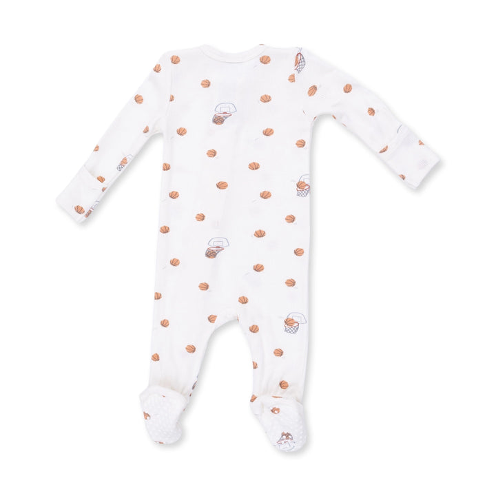 Mini Basketballs 2 Way Zipper Footie