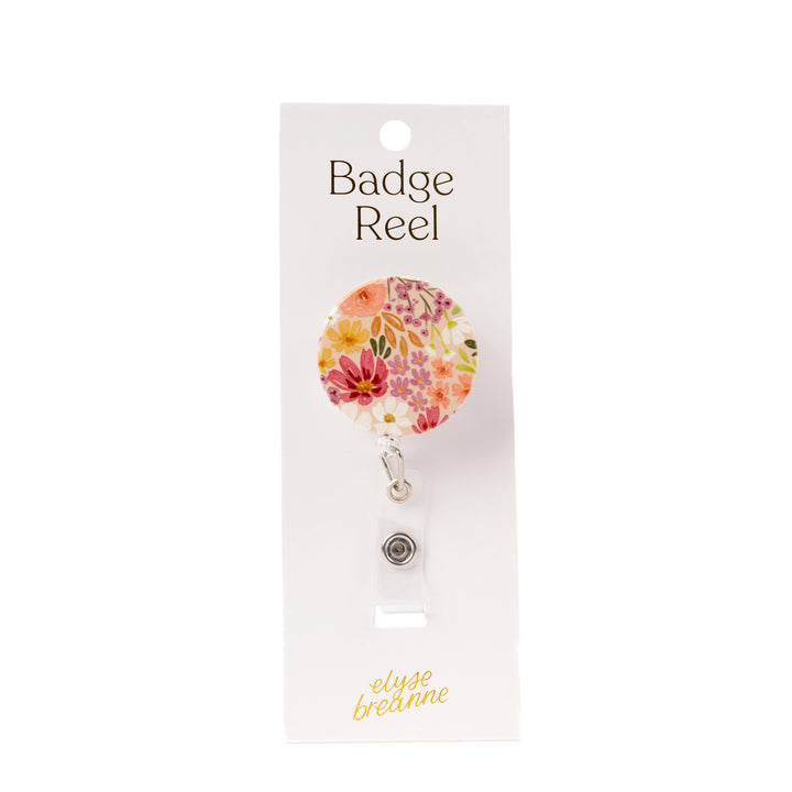 Floral Badge Reel