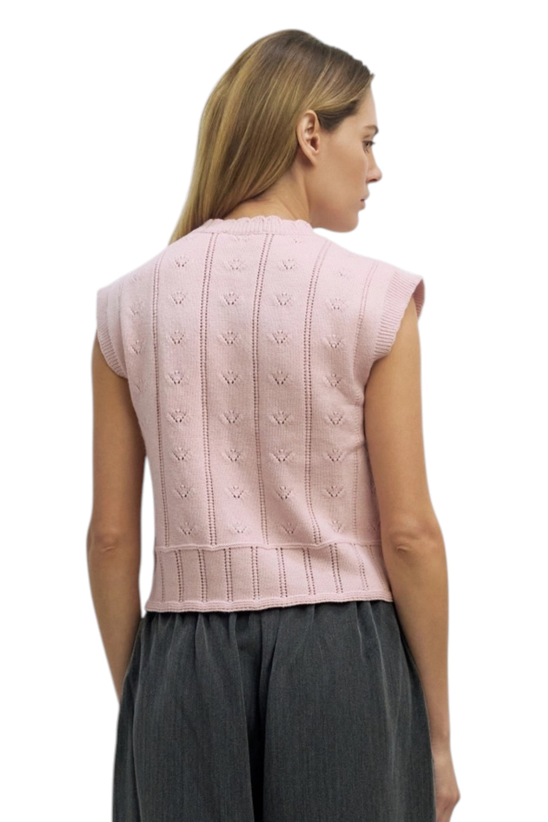 Phoebe Pointelle Sweater Vest